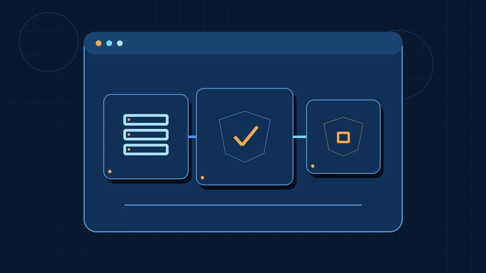 Illustration of personal data and privacy controls.